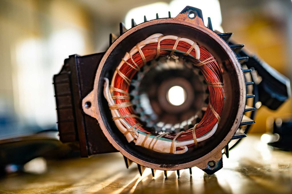 closeup-side-view-bundle-copper-wire-sticking-out-unidentified-plastic-equipment-manufacture-aircraft-parts-secret-engineering-equipment-concept